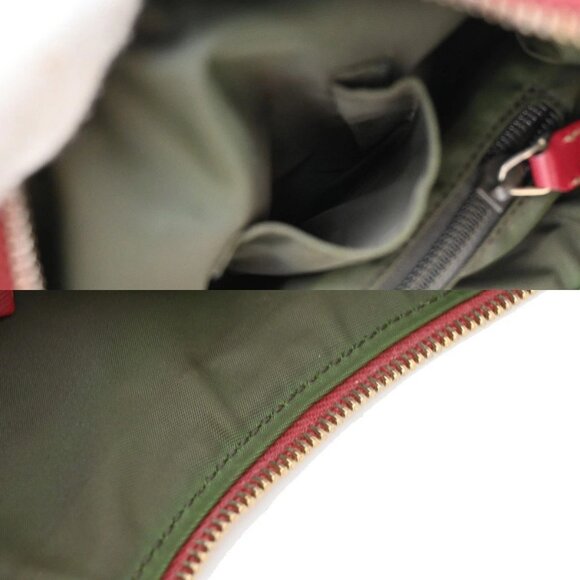 GUCCI Logo GG Pattern Sherry Shoulder Bag Canvas Leather Brown Red Italy 76KA943 - Picture 12 of 16